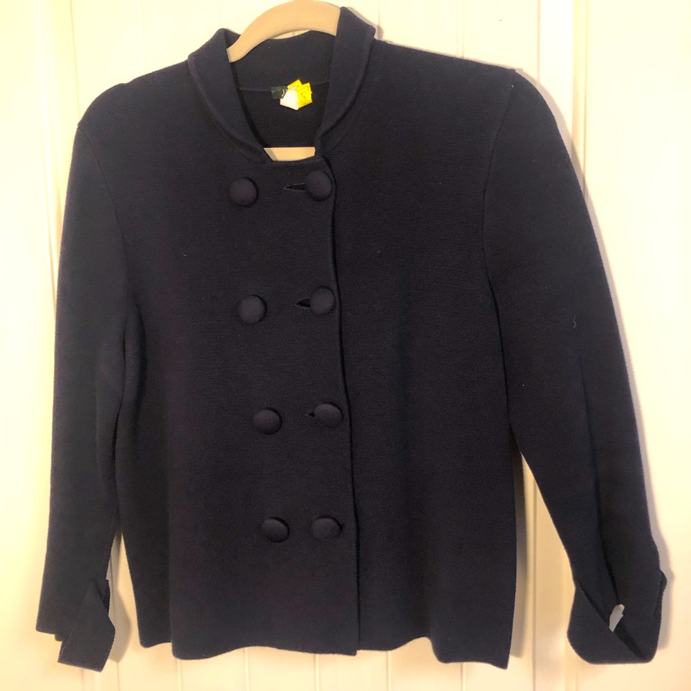 J Crew cotton navy jacket